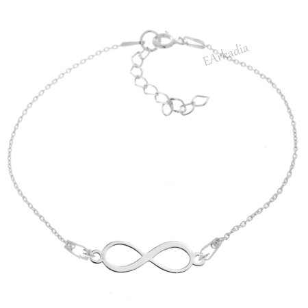Bransoletka infinity srebro 925